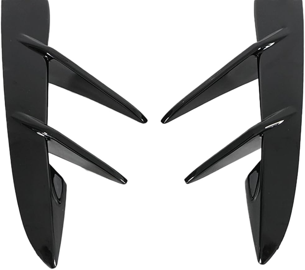 A Pair Front Bumper Canards for Toyota Supra A90 A91 2020-2024 Front Chin Spoiler Splitter ABS (Glossy Black)