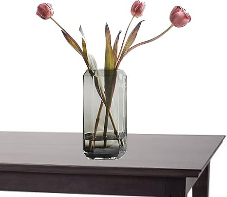 Amazon バブル花瓶 花瓶 かわいい 花瓶 一輪 花瓶おしゃれ 花瓶 ガラス 大きい オシャレな花瓶 シンプルな幾何学的な小さなデイジーの透明な 花瓶の花 Color Smoky Gray ディスプレイ収納 花器 オンライン通販