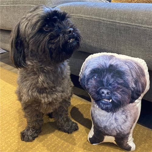 Image of Riaeelvs Custom Pet Pillow,Customized Cat Pillows,Personalized Pillows with Pictures,Customized Picture,Custom Photo,Funny Gift Dog Pillow