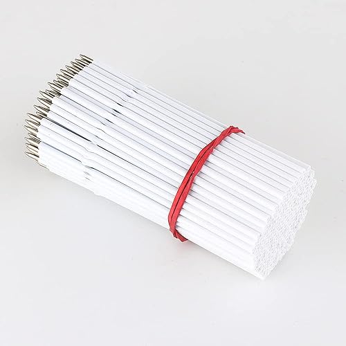 Miniatura 3 de 200 piezas de repuesto de bolígrafo reemplazable de 0.028 in de color negro y azul, suministros de oficina escolar (4.2 pulgadas)