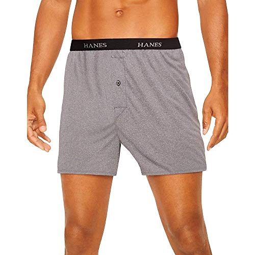 Hanes Classics Men's Tagless Knit Boxers Comfort Flex Waistband 5-Pack