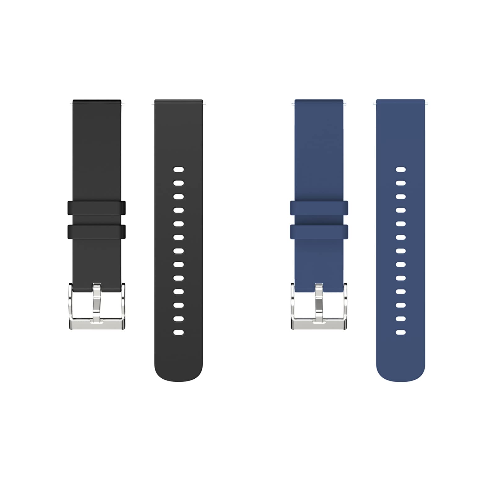 woednx Cinturino di ricambio da 20 mm per Smart Watch, sgancio rapido in morbido silicone delicato sulla pelle, cinturino per smartwatch