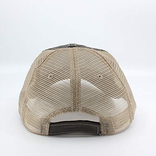 Image of The Vintage Year Distressed Cotton Unstructured Soft Mesh Breathable Adjustable Dirty Wash Dad Hat Trucker Baseball Cap