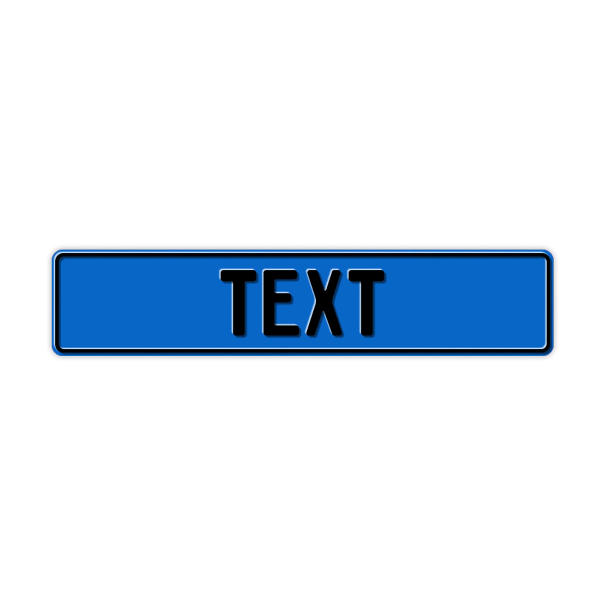 Funschilder.de – Blechschild selbst gestalten (520 x 110 mm), buntes Namensschild für Haustür, Türschild für Kinderzimmer, individuell gestaltetes Kennzeichen aus Aluminium, Made in Germany