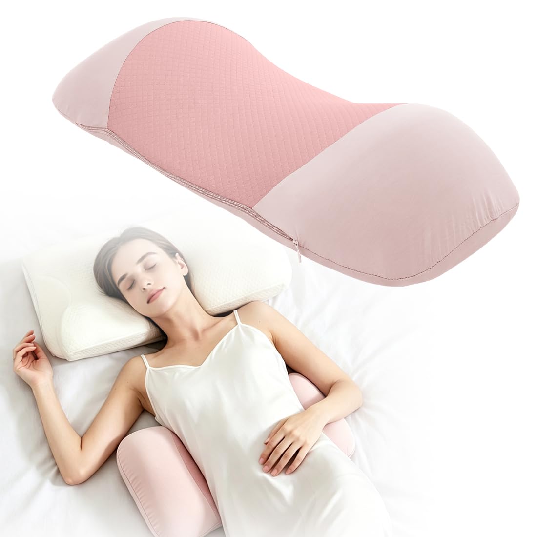 Umllpet Memory Foam Lendenkissen, Ergonomisches Rückenstützkissen für Bürostuhl, Autositz, Sofa und Zuhause