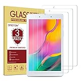 [3 Pack] OMOTON Screen Protector for Samsung Galaxy Tab A 8.0 2019 Released (Wi-Fi Version SM-T290), Tempered Glass/ High Definition/ Bubble Free