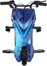 Triciclo Eletrico banco moto Drift 3 Velocidades 350w Led Rodas 8" Bivolt 20km/h
