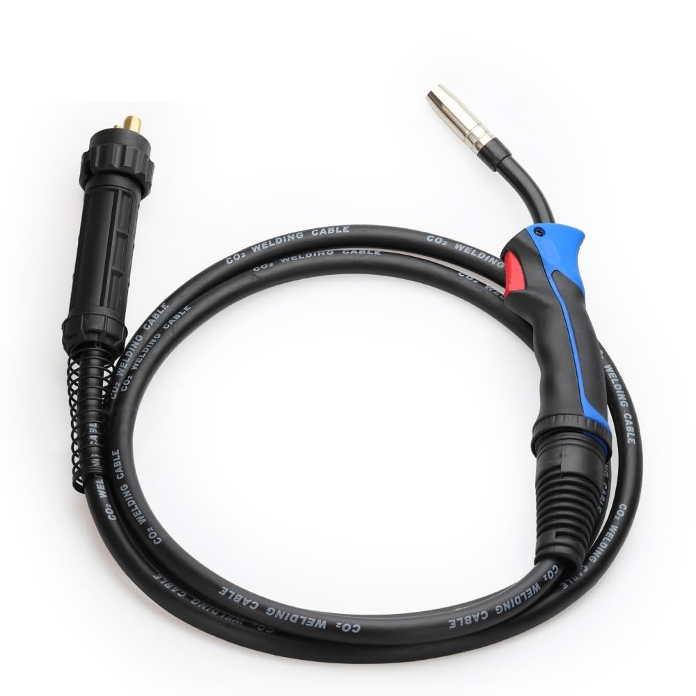15AK FOR MI-G Welding Torch 3m 10ft Air Cooled EU Connector FOR M-AG Welder Gun for 180A Welding Machine FOR Mi-g M-ag Welding Machine/Equipment(2.0m)
