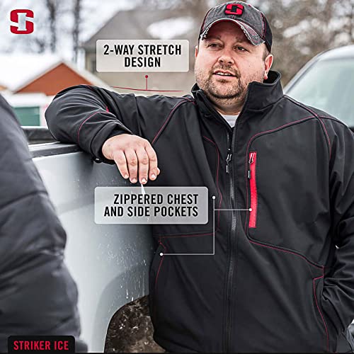 Striker Men's Climate G2 Lightweight Windproof Water-Resistant Breathable Outdoor Ice Fishing Softshell Jacket4