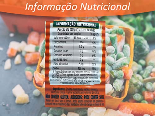 Kit 6 Seleta de Legumes Pronta para Servir Quero Lata 170g