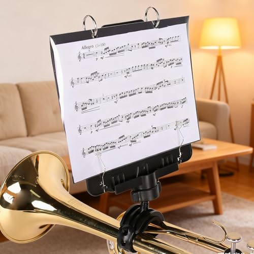 Lyre de trompette ergonomique pour fixer les partitions sans bouger - 2