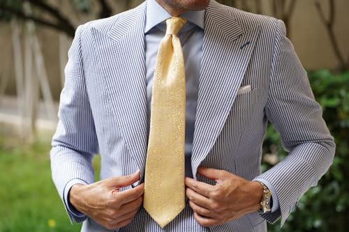Image of OTAA Floral Necktie Casual Ties for Men - Perfect Neck Tie for Groomsmen Wedding Ties or Formal Occasions