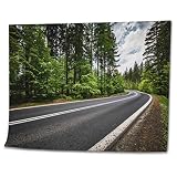 DIY Paint by Numbers Panoramic Mountain Road HDRi Canvas Painting Set with Acrylic Pigment Paintbrush for Adults Kids Beginners Artwork Gift 16' x 20'