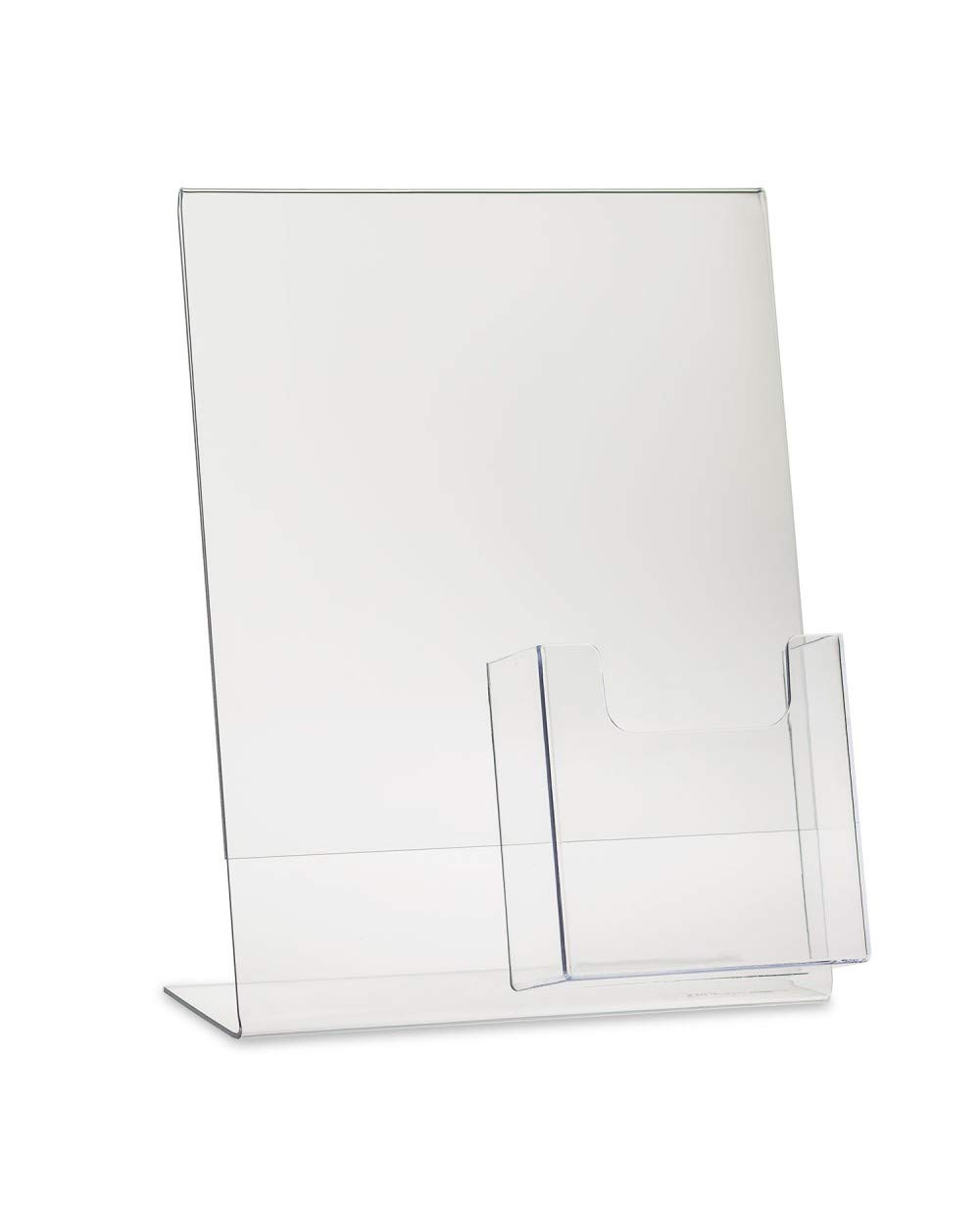 SourceOne Slant LLC detrás firma Abonado Premium 8,5 x 11 pulgadas con Tríptico de bolsillo (6 Pack)
