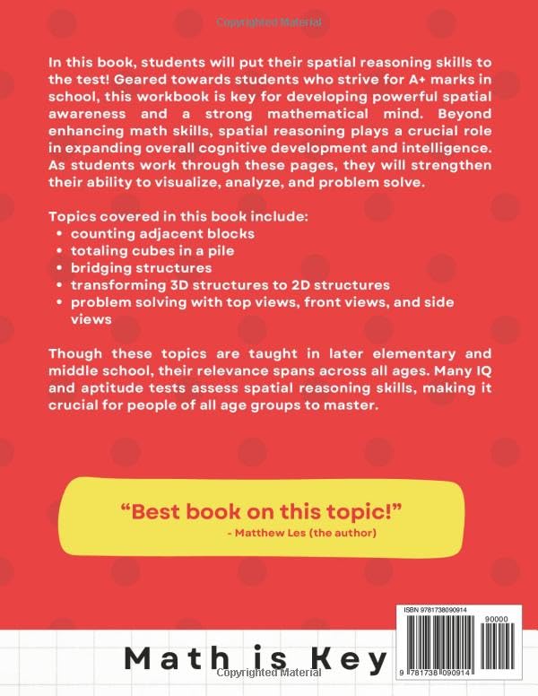 Building Math Minds: Spatial Reasoning with Blocks! Spatial Awareness Top View Front View Visualization Point of View 3D cubes Isometric Perspectives ... Workbook Exercises Grade 5 Grade 6 & 7 - Image 2