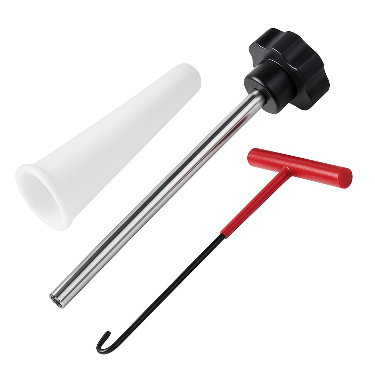 3PCS Tire Valve Stem Tool Kit Replacement Installation Set Black