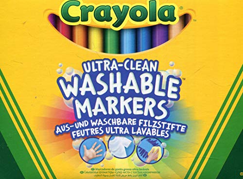 Preisvergleich Produktbild CRAYOLA Lavabilissimi 12 Filzstifte / Textilstifte