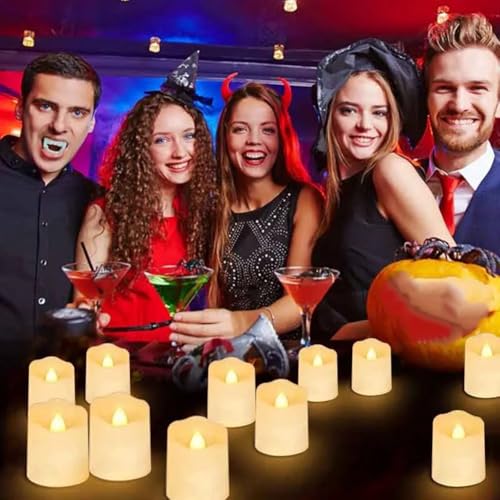 Velas LED sin llama recargables con mando a distancia para jardín 6