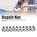 Insert Nut Repair Nut, 10Pcs Insert Nut Reducer Standard Thread Slot Repair Tool Stainless Steel Sleeve Components
