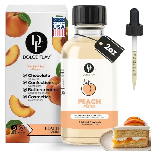 Dolce Flav Peach Extract, Oil-Soluble, 2 Oz