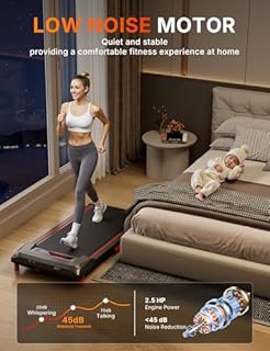 WalkDate Walking Pad Treadmill with 5% Incline, Compact Under Desk Treadmill for Home and Office, Portable Running Machine with LED Display Remote Control, 330lbs Capacity 2.5HP Low Noise Black
