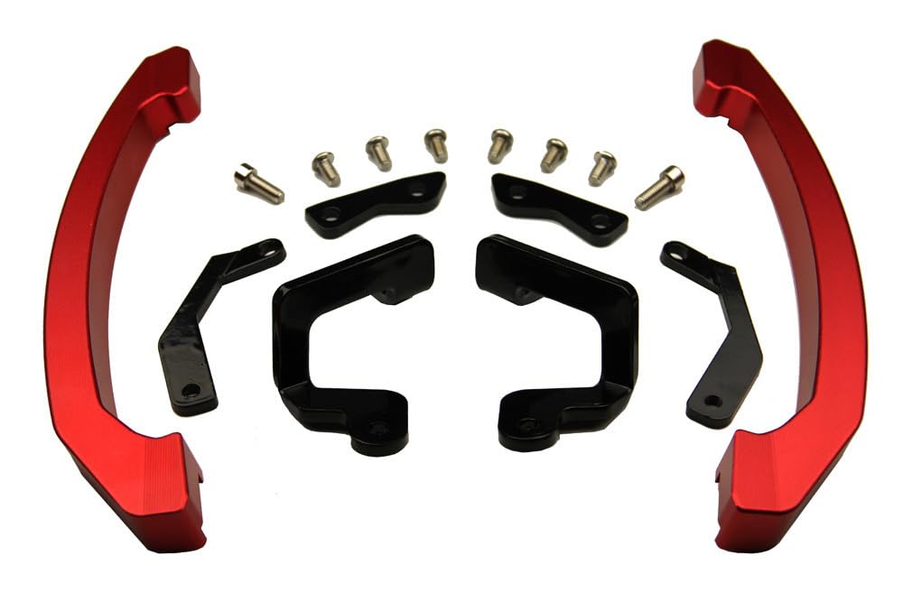 Asidero pasajero Yamaha MT07 2014-2017 rojo de aluminio 3