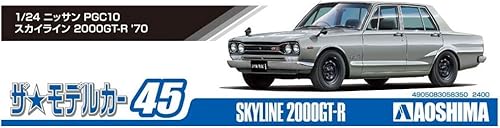 Miniatura 5 de Aoshima Kit de escala 1/24 58350 El modelo de coche 045 Nissan PGC10 Skyline 2000GT-R 1970