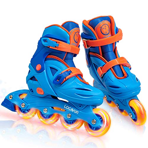 Locavun Adjustable Light Up Inline Skates For Kids, Better Protection Hard Shell Fitness Skates For Girls And Boys (Candy, Small - (Us 9C-12C)) #TOP15
