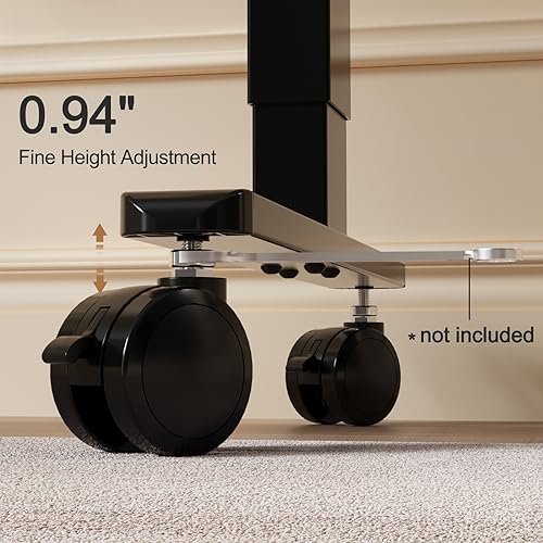 Joy Worker JW-WH-B Lockable Stem Caster Wheels Set Of 4, Metric M8 Nylon Threaded Swivel Caster thumb #6