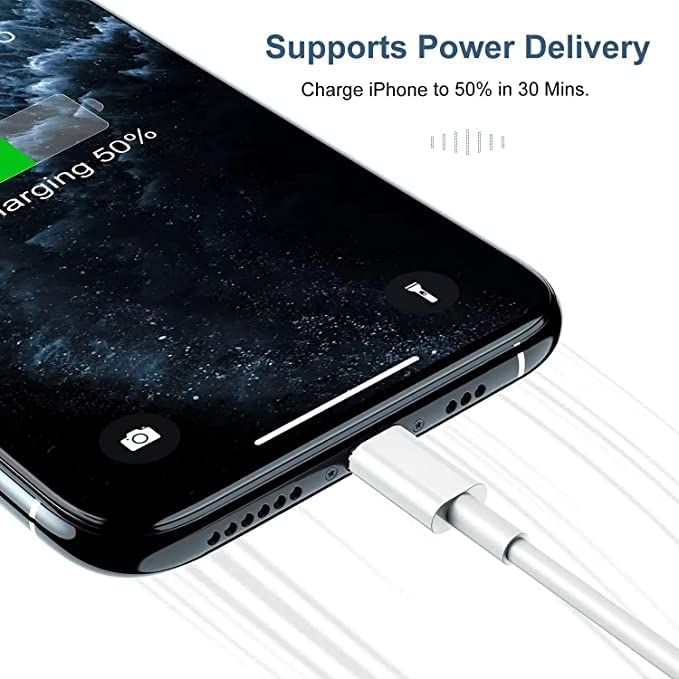 Image of Etguuds Charger Compatible with iPhone 20W USB C Power Adapter with 3.3FT Data Cable for Apple iPhone, iPads, Airpods, 14 /14Pro /14 Plus / 14 Pro Max / 13 /13 Plus / 13 Pro Max / 12