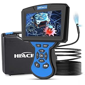 Hiacinto Dual Lens Endoscoop Camera, 1080P Borescope Inspectiecamera met 5mm Ultra Fine IP68 Waterdichte Probe, Snake…