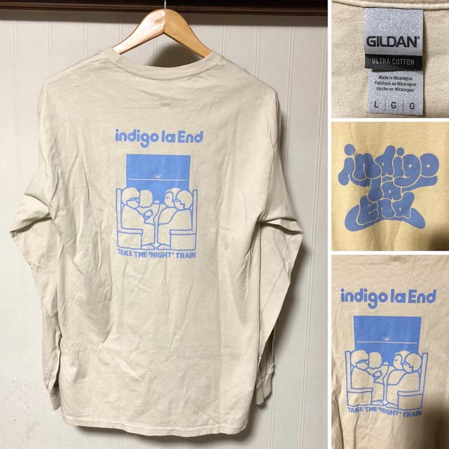 Amazon.co.jp: 限定品 indigo la End 夜行ロンT 川谷絵音 L