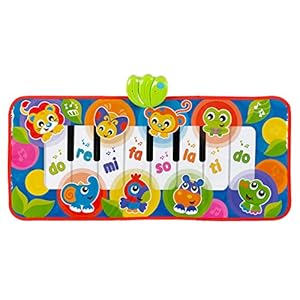 Playgro Speelmat met piano en dierengeluidjes, speelkleed, vanaf 6 maanden, Jumbo Jungle, veelkleurig, 40206