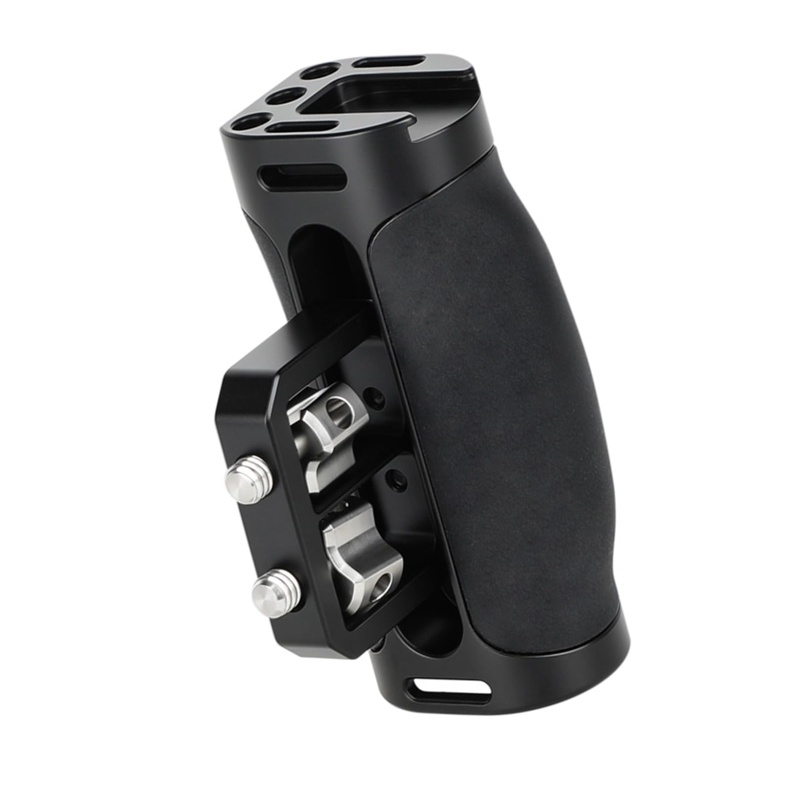 Ljmyy Adjustable Left Right Handle Handgrip Side Handle Handgrip with Double 1/4inch Screw Mount for DSLR Digital Camera