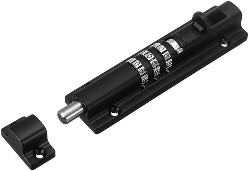 Horizontal Door Bolt Lock Sliding Combination Code Can Be Reset for Gate Garage Cabinet