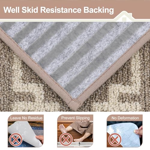 BEQHAUSE-Stair-Treads-for-Wooden-Steps-Non-Slip-Washable-Reusable-Carpet-Stair-Treads-28inX9in-Polyester-Soft-Indoor-Stair-Runner-for-Kids-Elders-and-Pets-15pcsTaupe BEQHAUSE Stair Treads for Wooden Steps Non Slip Washable Reusable Carpet Stair Treads 28inX9in Polyester Soft Indoor Stair Runner for Kids Elders and Pets 15pcsTaupe
