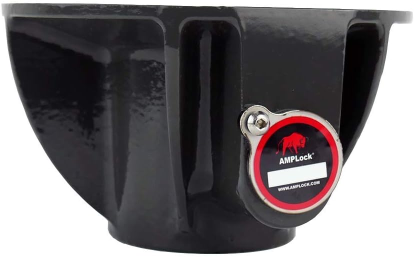 AMPLockU-LPCVR Heavy Duty 5th Wheel Lock, Patented Cylinder Lock, Travel Trailer Security Conical 5th Wheel Lock, Reliable Heavy Duty 5th Wheel Lock, Anti Theft Trailer Protection & Security