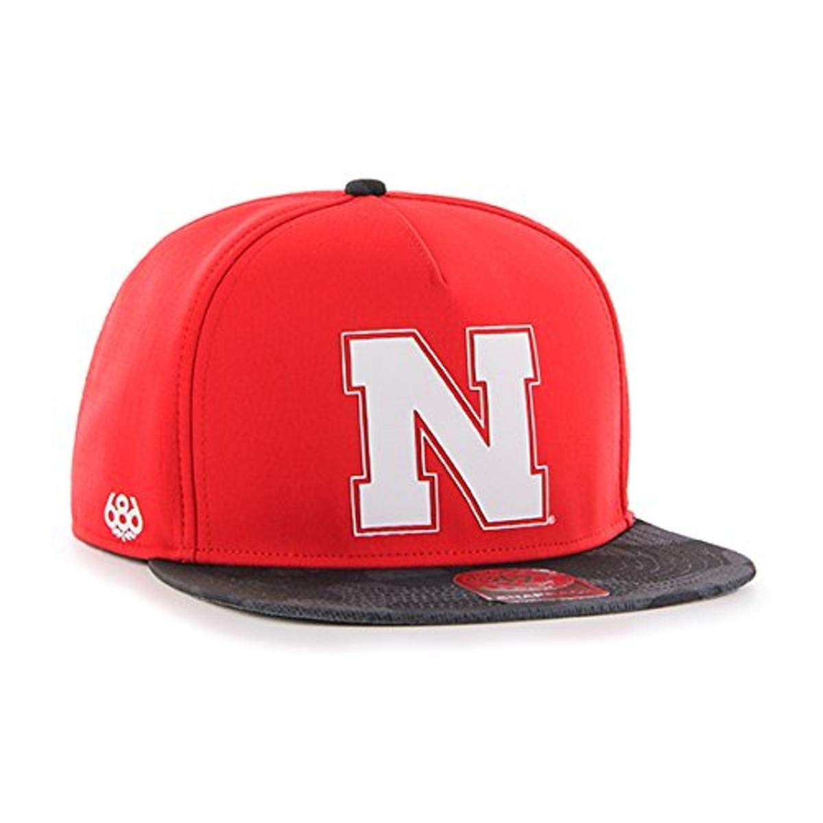 686x47 NCAA Nebraska Cornhuskers Crispy Snapback Cap, One Size, Nebraska Red