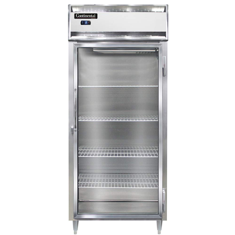 DL1FX-SS-GD Designer Line Extra-Wide Single Section Reach In Glass Door Freezer by Continental Refrigerator – Commercial Grade