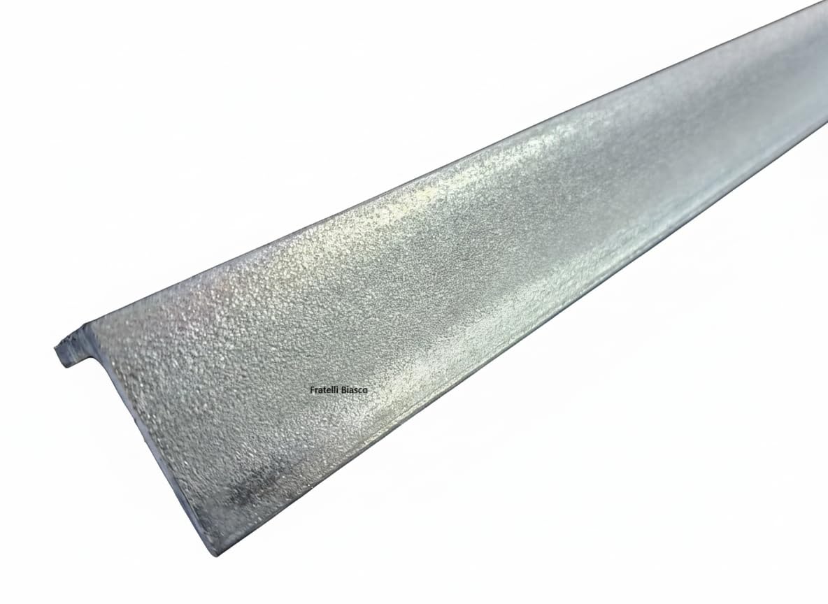 Angolare in Ferro Zincato a L - Profilo L Metallo 30x30x3x1000 mm