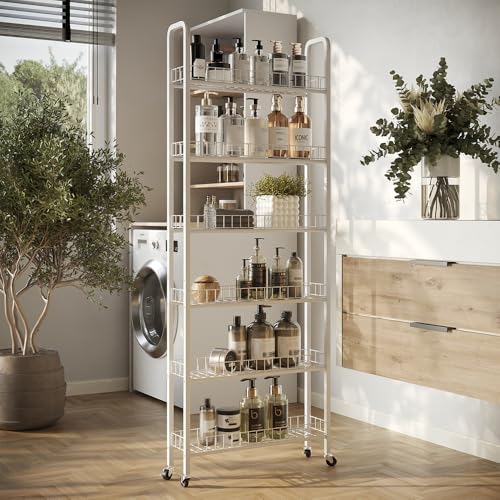 Vicco Piedistallo Mobile Bianco 58 X 15 Cm Con 6 Scomparti - 7