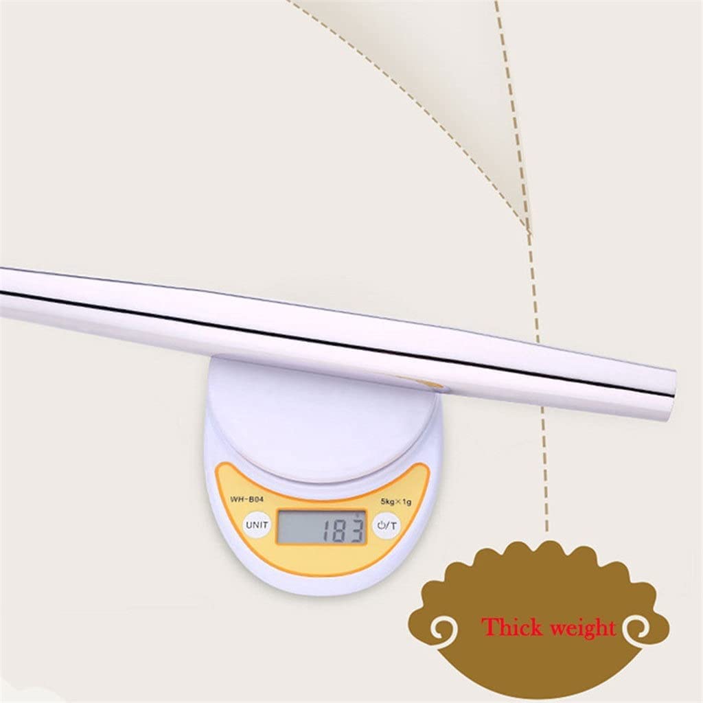 ACiyD Rodillo de Acero Inoxidable 304 para pastelería, Rodillo para repostería, Herramienta de Cocina, Rodillo para Masa de Prueba, Pastel, Fondant, Galletas para Hornear