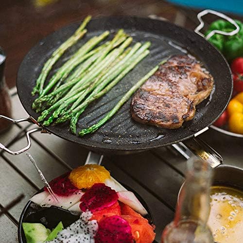 Stone Baking Tray Outdoor Picnic Portable Baking Pan Nonstick Pan Barbecue Pot