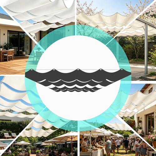 Toldo retráctil para patios que soluciona el calor excesivo 5