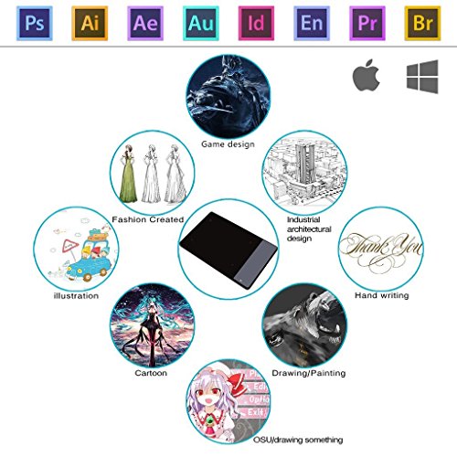 Mesa Digitalizadora Huion 420 Pen Tablet 4 Pol