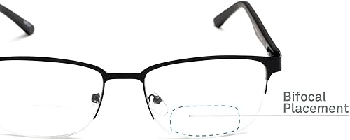 Miniatura 6 de Gafas de lectura bifocales rectangulares en negro de Readers.com  The Polk  +1.00