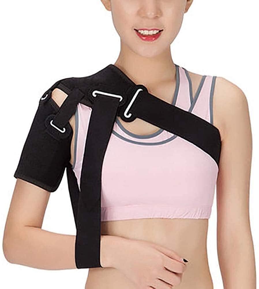 Tutore per Braccio con Imbracatura per Spalla, tutore per Spalla immobilizzatore per Spalla, Fascia per Manica di Compressione per Sollievo dalla stabilità delle Spalle