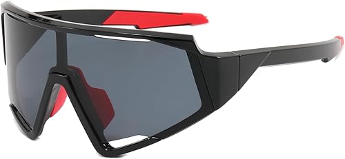SANPLMG UV400 - Lentes de sol deportivos para exteriores, para adultos, ciclismo, béisbol juvenil, lentes de sol de cara pequeña para mujeres y