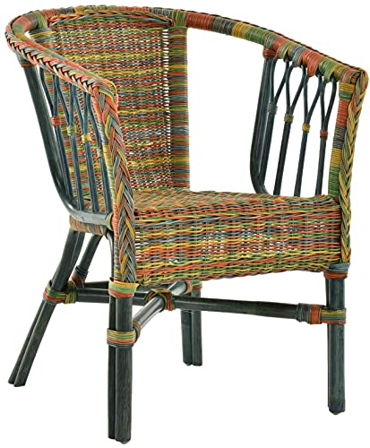 Korb-Outlet Stapelbarer Rattansessel, Rattanstuhl/Bistro-Sessel...