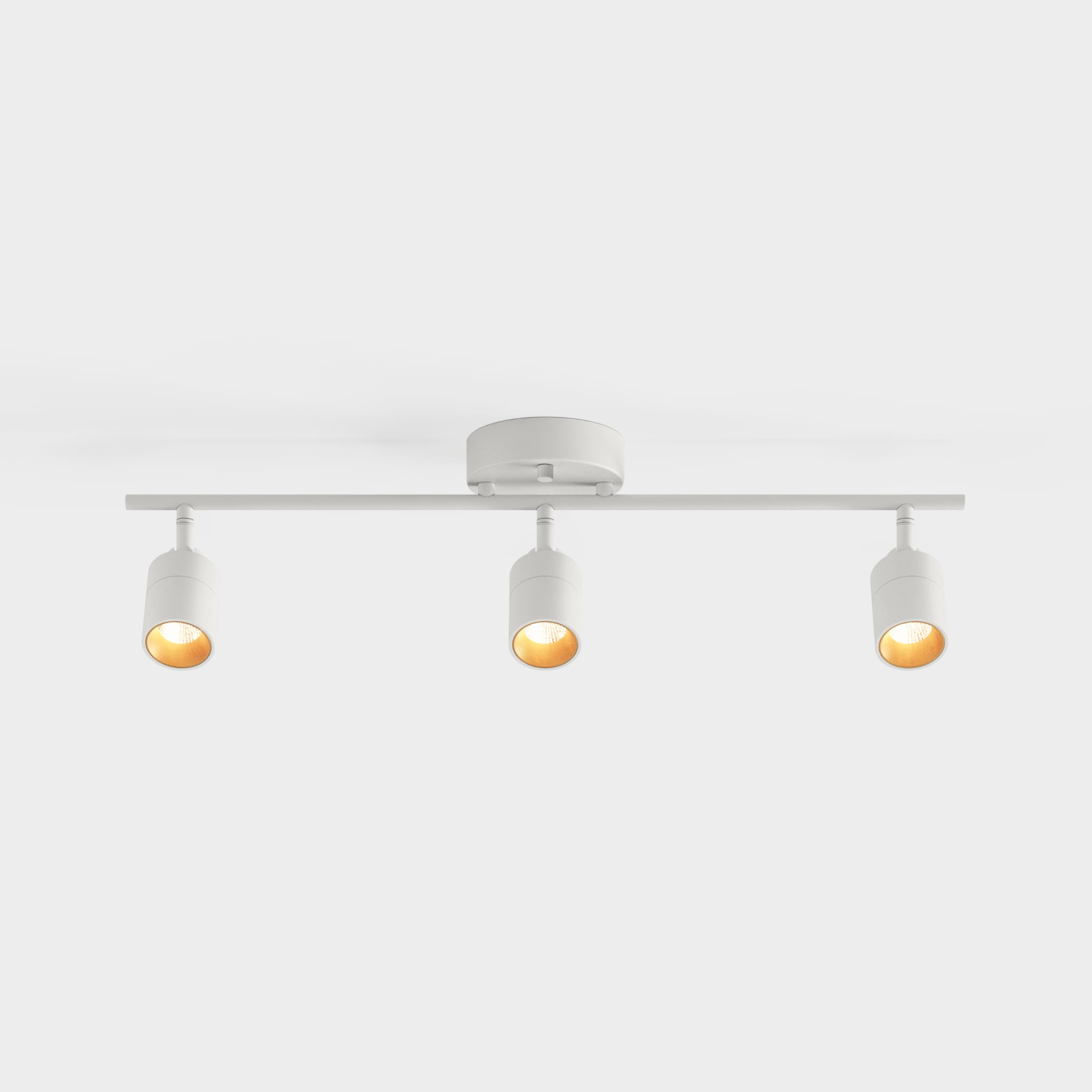 VidaLite Shura White 3-Light Track Light with Adjustable Heads
